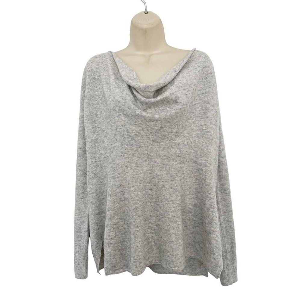 Joie Mikkeline Woman's Sz XS Gray Cowl Neck Sweater in Cashmere Wool Blend